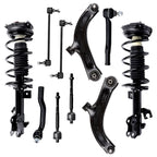 Set of 4 Front Struts and Control Arms for Nissan Versa (2007–2012)