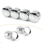 Set of 4 Chrome Spark Plug Head Bolt Cap Covers for Harley Twin Cam (1999–2017)
