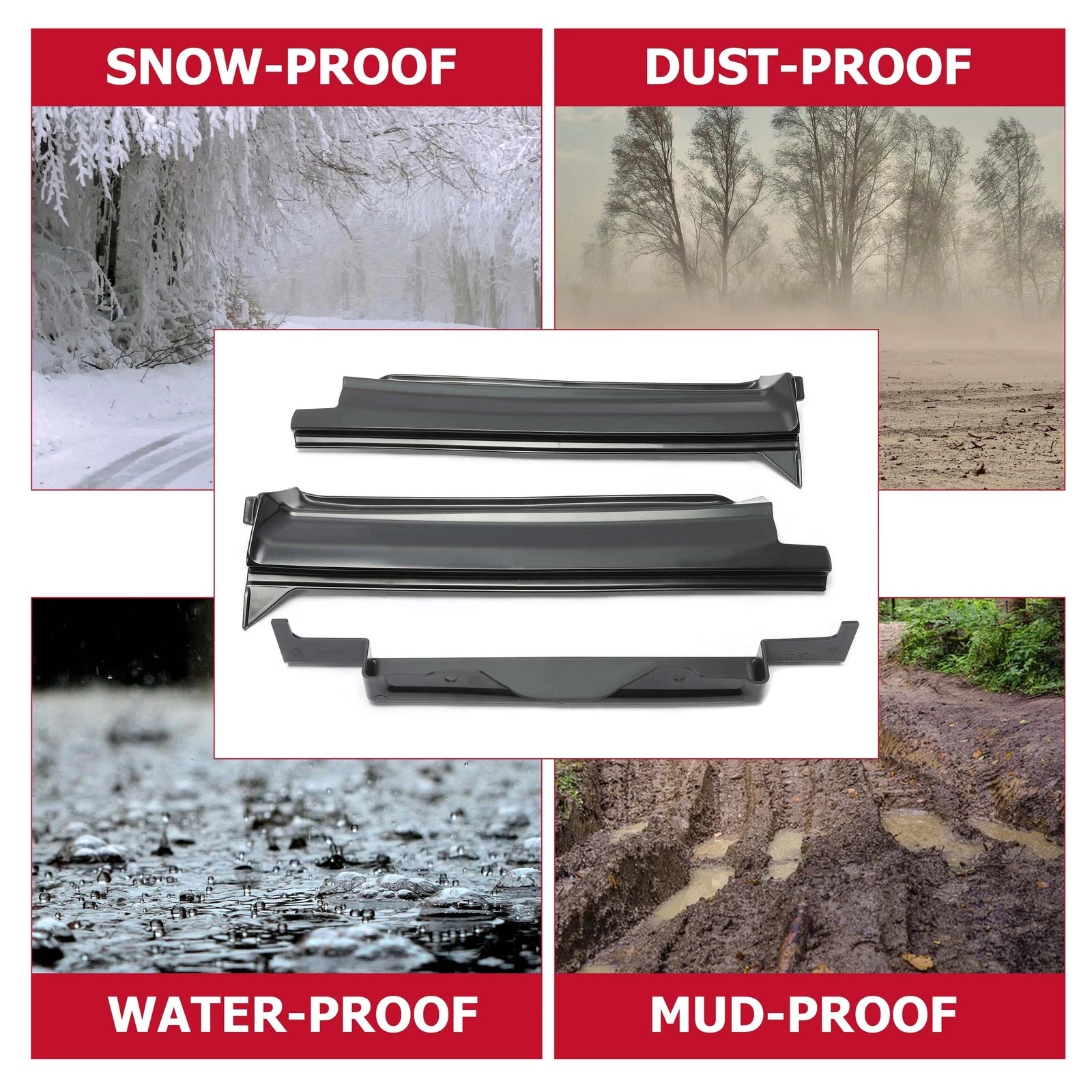 Rear Bumper Fillers for Cadillac Fleetwood Brougham DeVille (1977-1979)