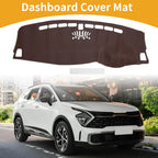 Dashboard Cover Mat for Kia Sportage (2016–2017) Brown Anti-Slip