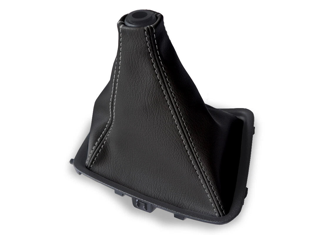 Leather Manual Shift Boot Cover for Nissan Skyline R32 (1989–1993) Gray Stitch