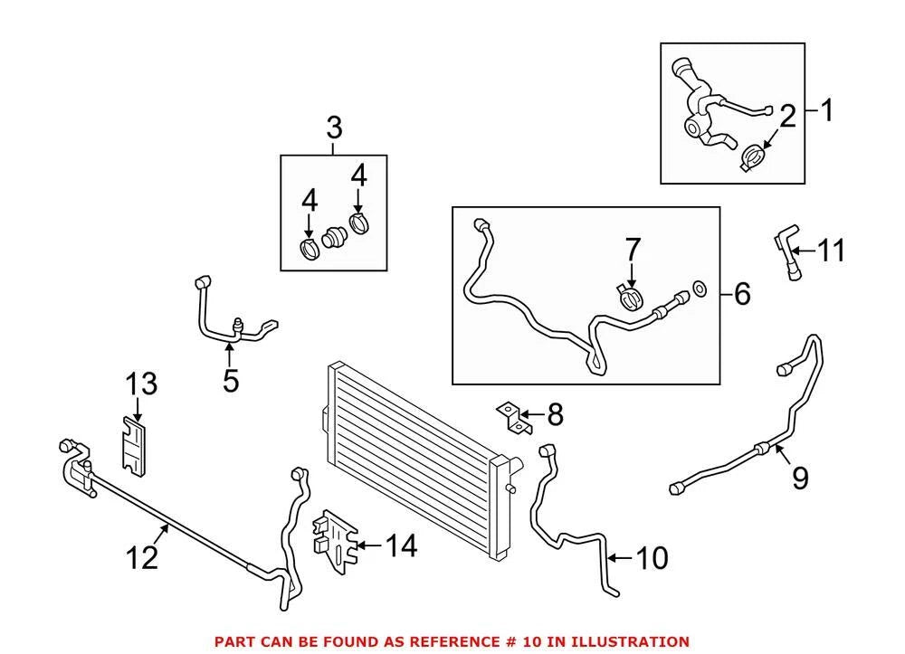 Radiator Coolant Hose Lower for BMW (17127600836)