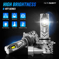 2X NOVSIGHT 9006 HB4 LED Headlight Bulb Kit for Low Beam (6500K)