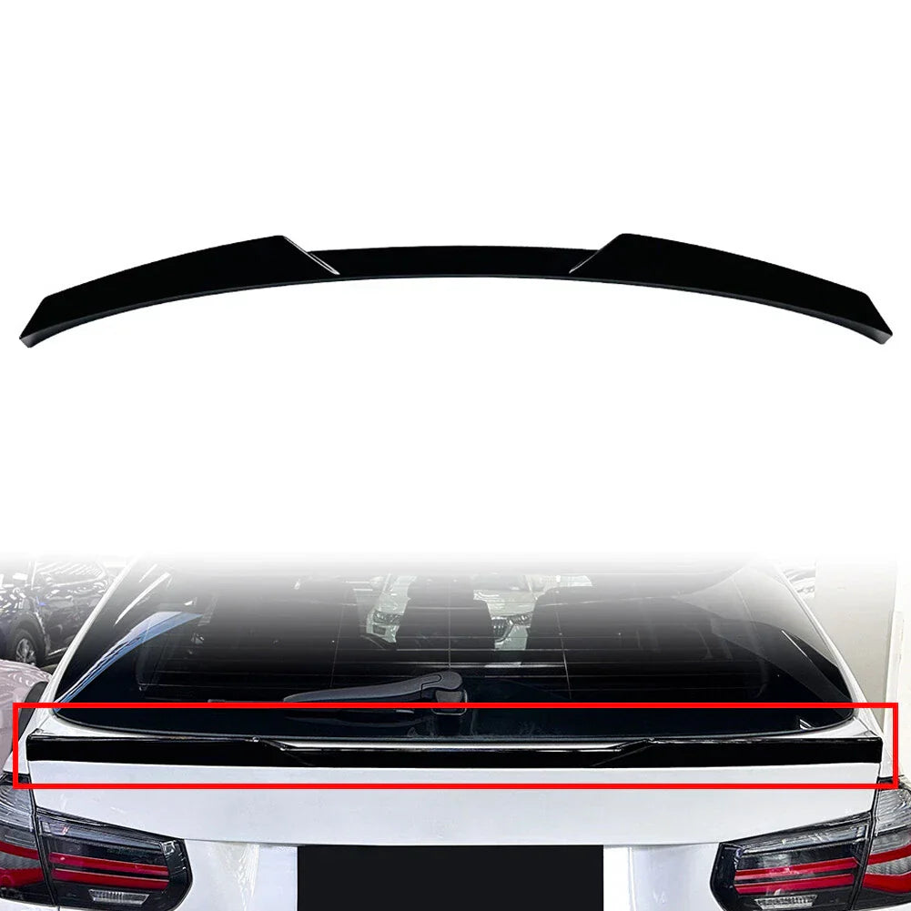 Glossy Black Rear Middle Tail Wing Spoiler for BMW 3 Series (2013-2019)