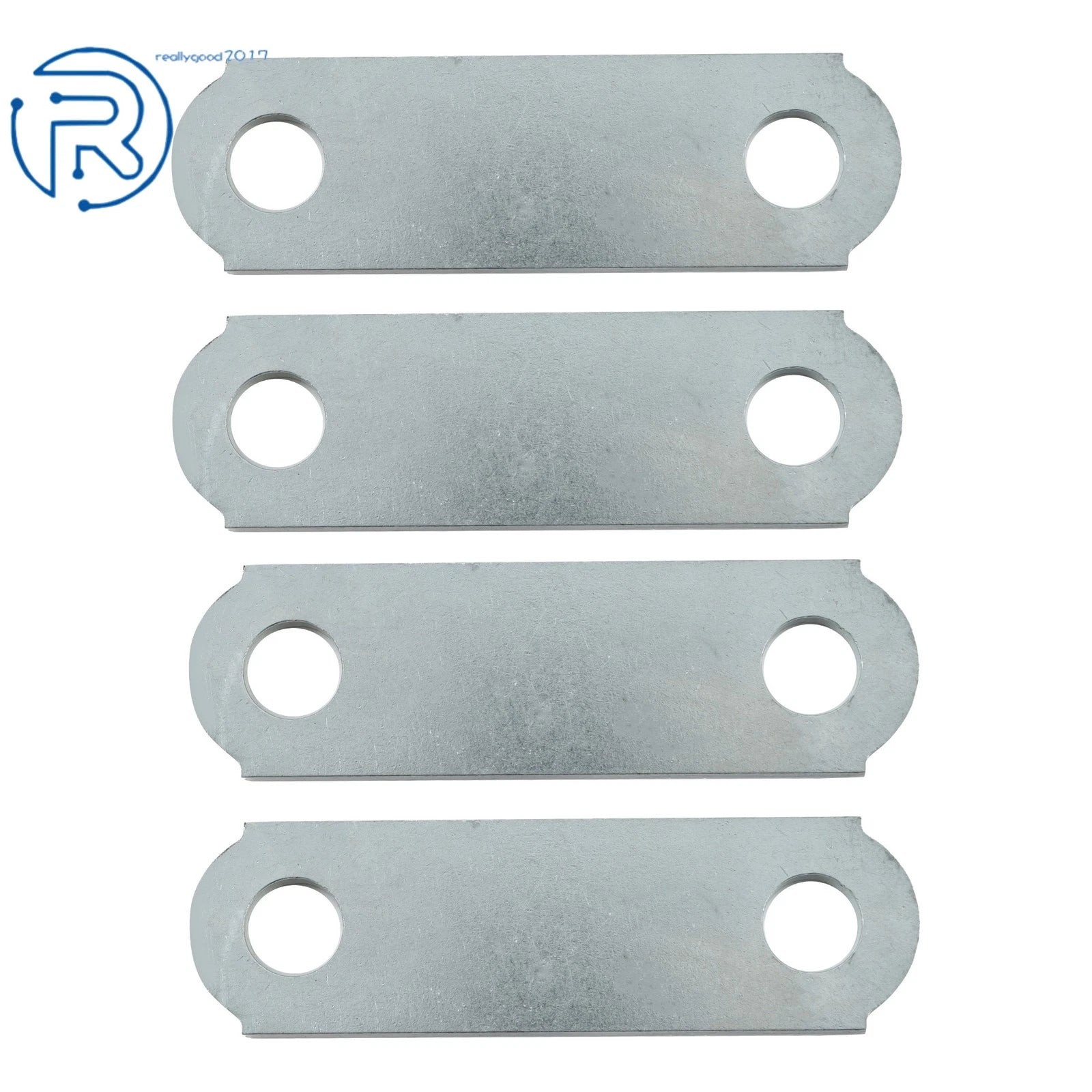 Set of 4 Double Eye Spring Trailer Shackle Straps for Tandem Axle (3500-7200lbs)