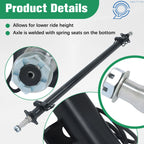Heavy Duty 3500lb Idler Trailer Axle for Trailers (Various Models)