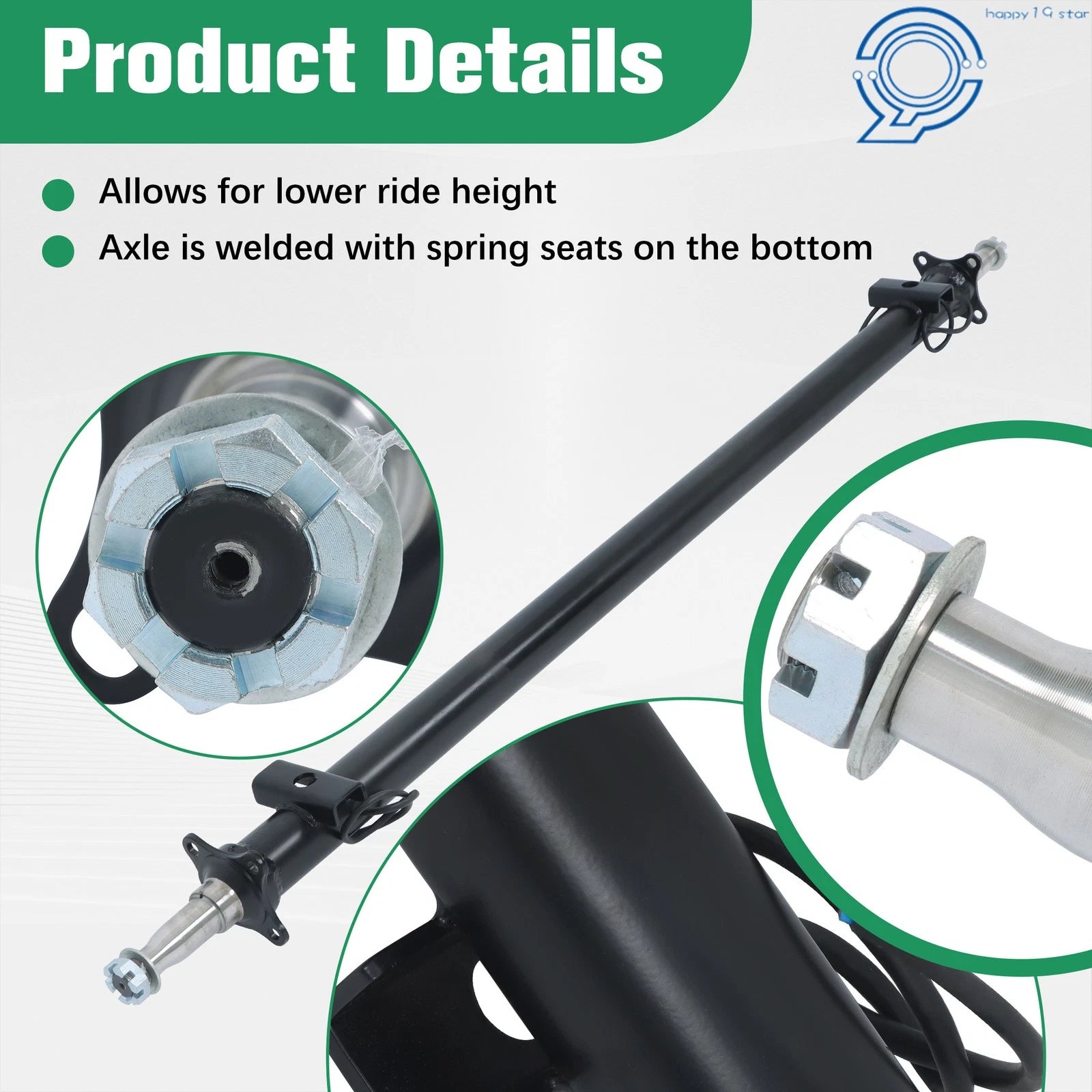 Heavy Duty 3500lb Idler Trailer Axle for Trailers (Various Models)