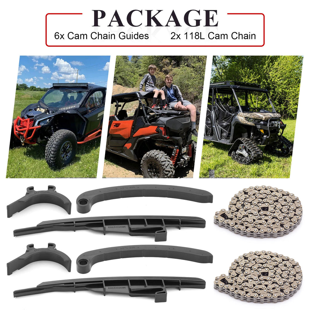 Front Rear Cam Timing Chain Guide for Can-Am Maverick Trail 800 800R (2018–2021) 420297063
