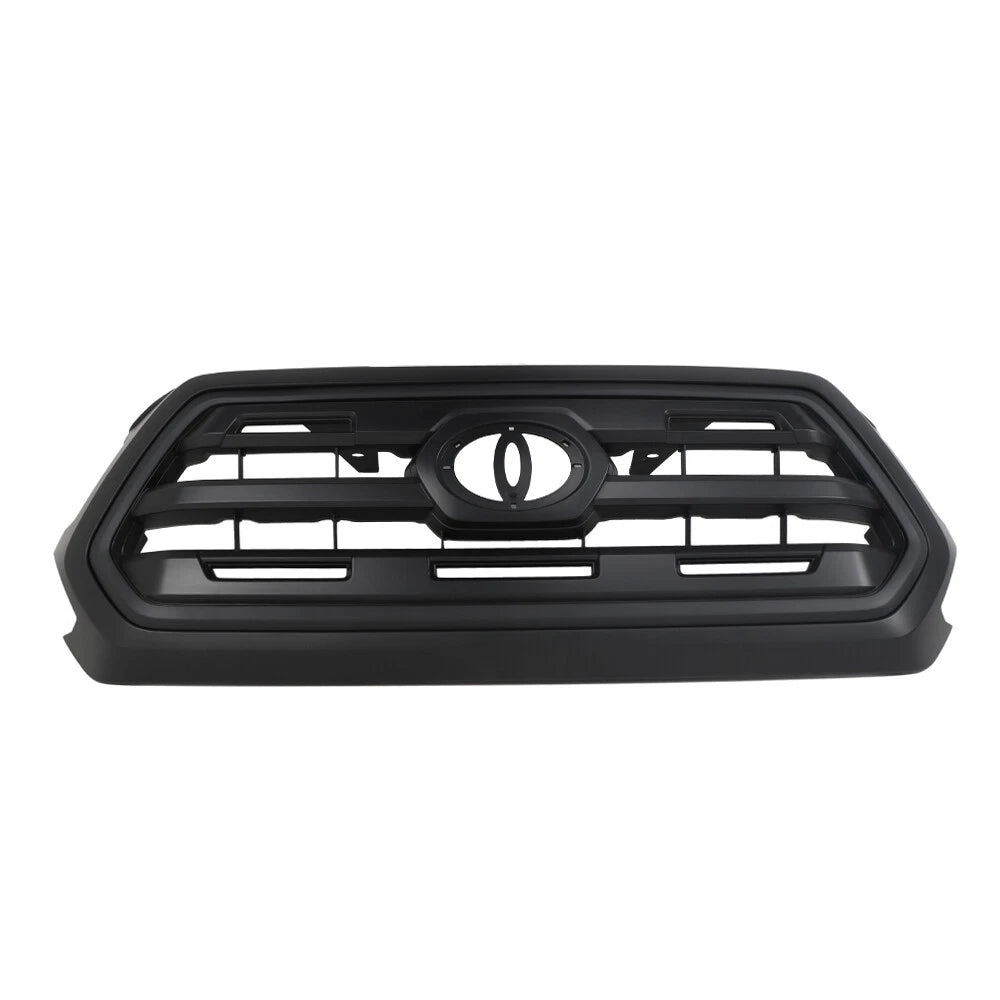 Front Bumper Grille for Toyota Tacoma (2016–2021) Black Plastic