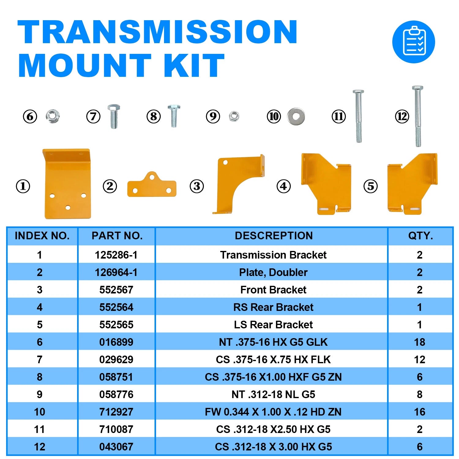 Transmission Hydro Bracket Kit for Hustler Raptor SD/SDX
