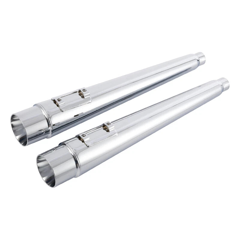4" Megaphone Tapered Dual Exhaust Pipes for Harley Road Glide (1995–2016)