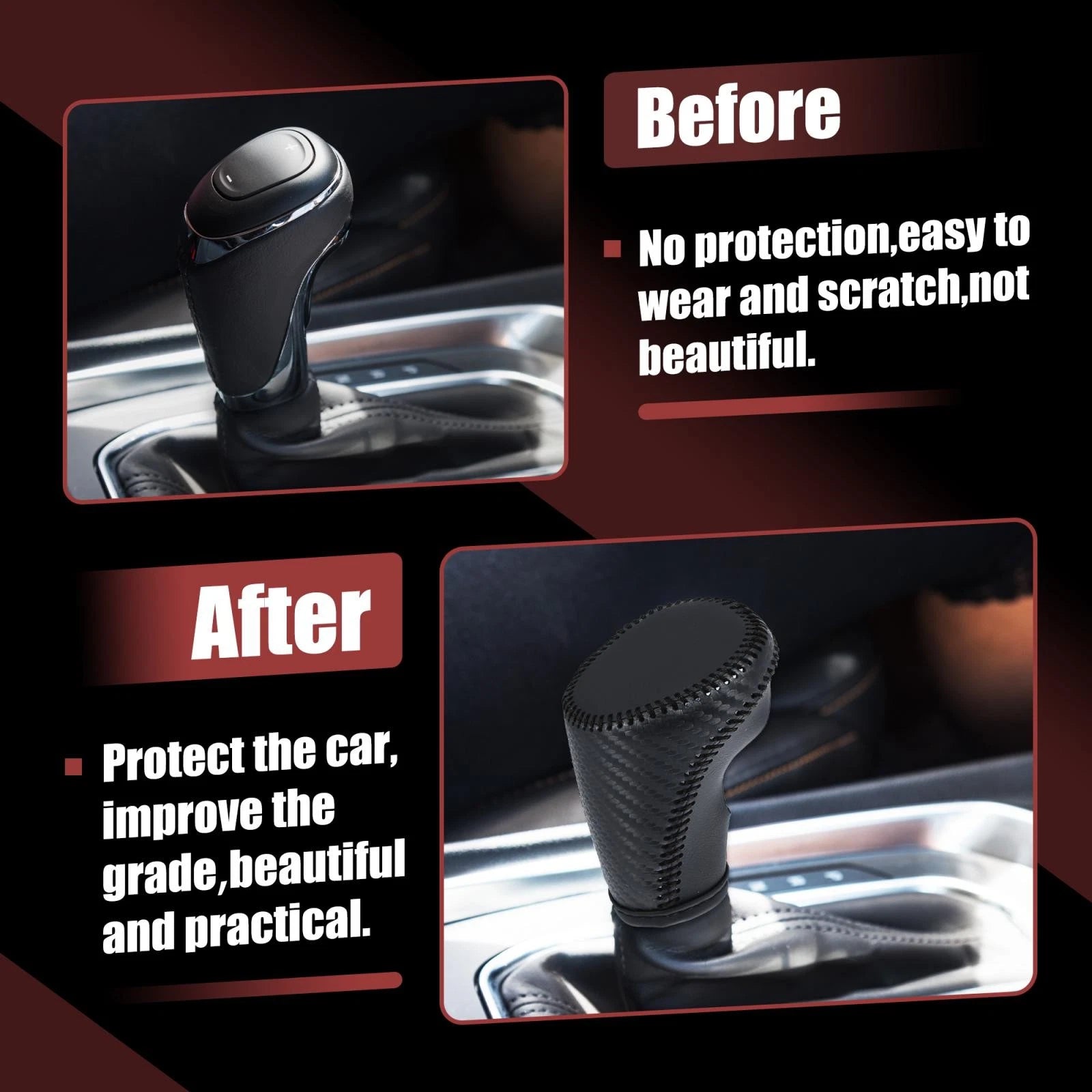 Automatic Gear Shift Knob Cover for Chevrolet Equinox (2018–2021)