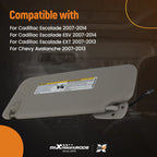 Sun Visor for Sierra 1500/Silverado 1500 (2007–2013) Gray w/ Light 22850310