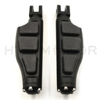 Black Flat Wing Footpegs for Harley FXBB FXBR FXBRS FXLR (2018–Present)