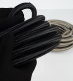 Set of 4 Nylon Stainless Steel Braided Oil Fuel Line Hoses