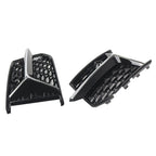 1 Pair Chrome Front Fog Light Grille Cover for Audi A6 S6 C8 (2018–2024)