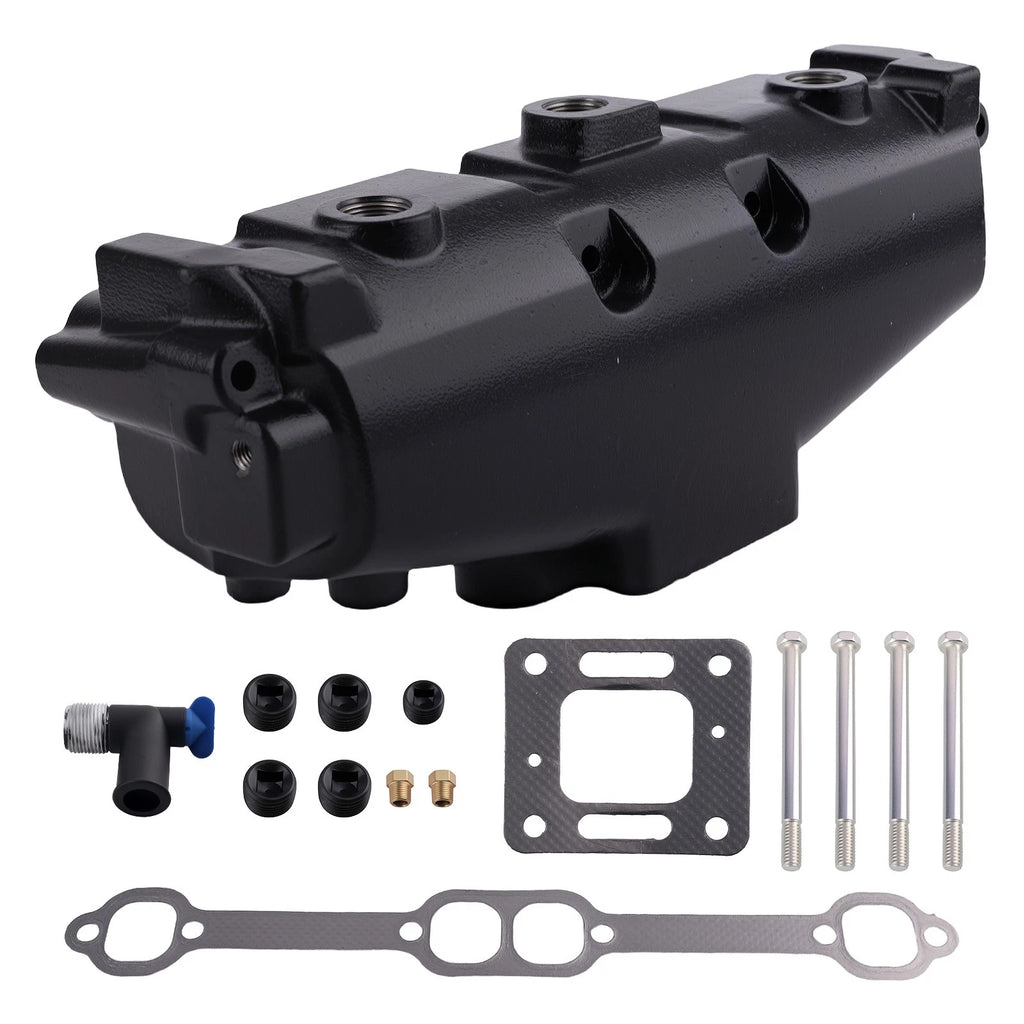 Cast Iron Marine Exhaust Manifold for MerCruiser 5.0 5.7 305 350 V8 (1983–2009) 18-1953-2