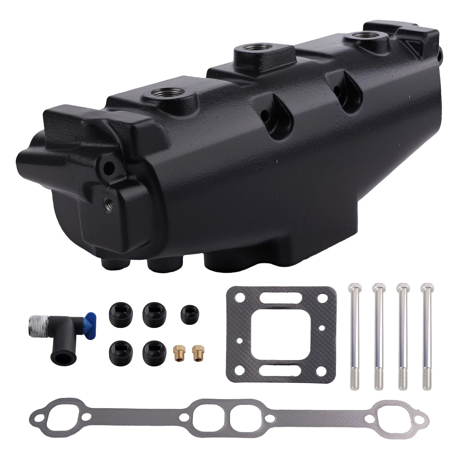 Cast Iron Marine Exhaust Manifold for MerCruiser 5.0 5.7 305 350 V8 (1983–2009) 18-1953-2