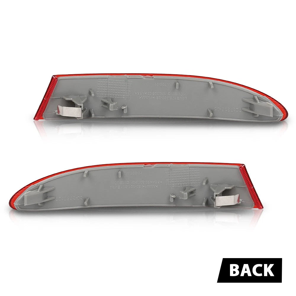 Pair Rear Bumper Reflectors for BMW X3 (2011–2017) Red
