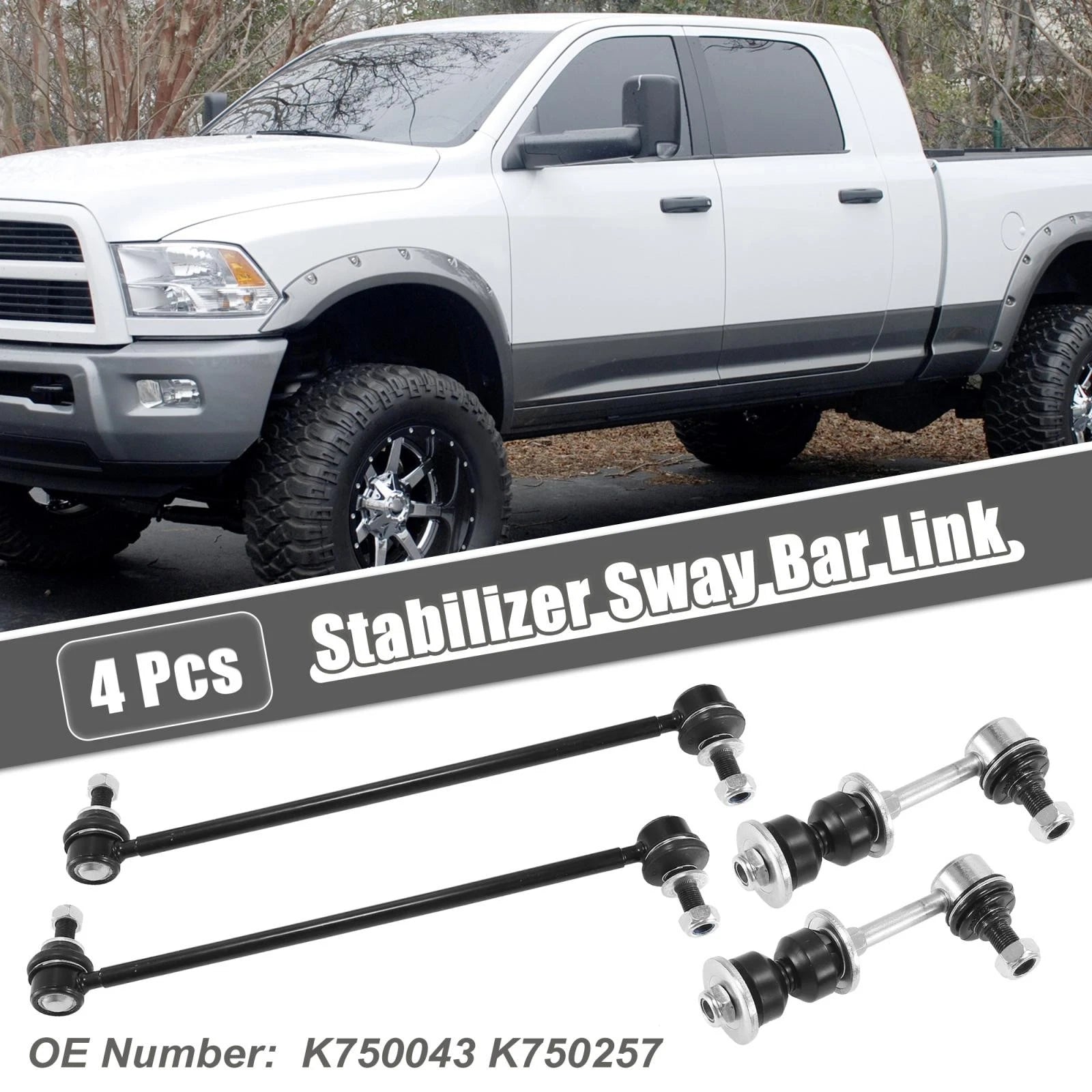 Set of 4 Sway Bar Links K750043 K750257 for Toyota RAV4 (2013–2018)