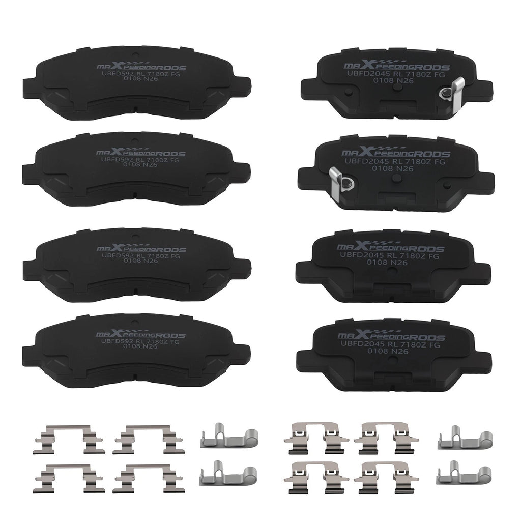 Set of 4 Ceramic Brake Pads for Mitsubishi Outlander (2014–2019) D1679 D866