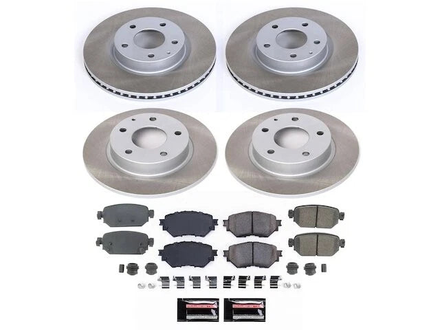 Front and Rear Brake Pad and Rotor Kit for Mazda 3 (2017–2018) KW113HH