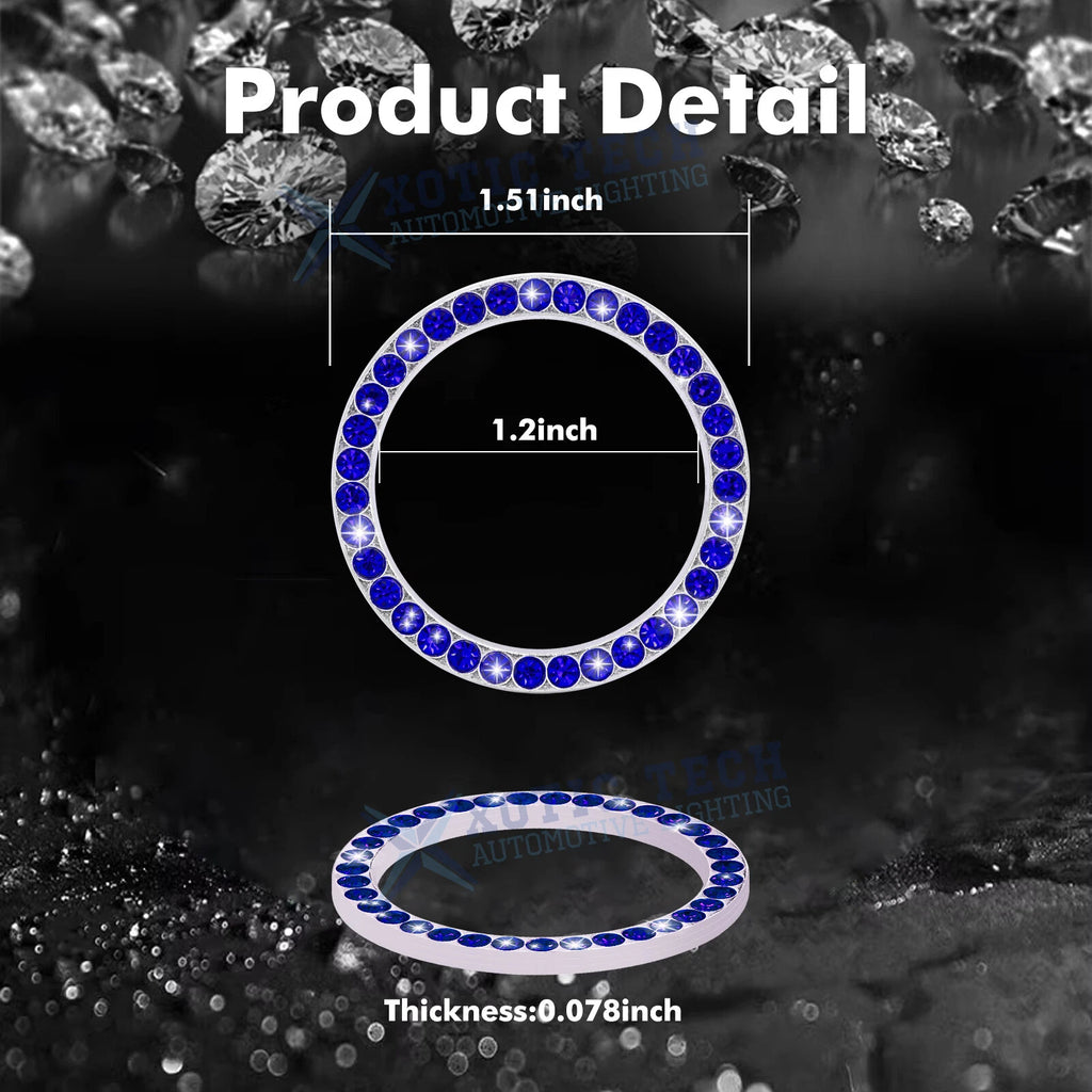 Bling Blue Cup Coasters for Shift Knob Cover Interior Accessories (2024-2024)