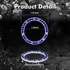 Bling Blue Cup Coasters for Shift Knob Cover Interior Accessories (2024-2024)