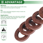 Set of 5 Oil Seal Rotary Shaft Seal FKM Rubber 27x43x8mm