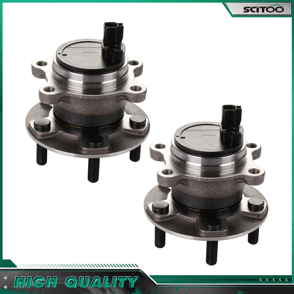 Set of 2 Rear Wheel Bearings Hub for Ford Focus (2012–2018)