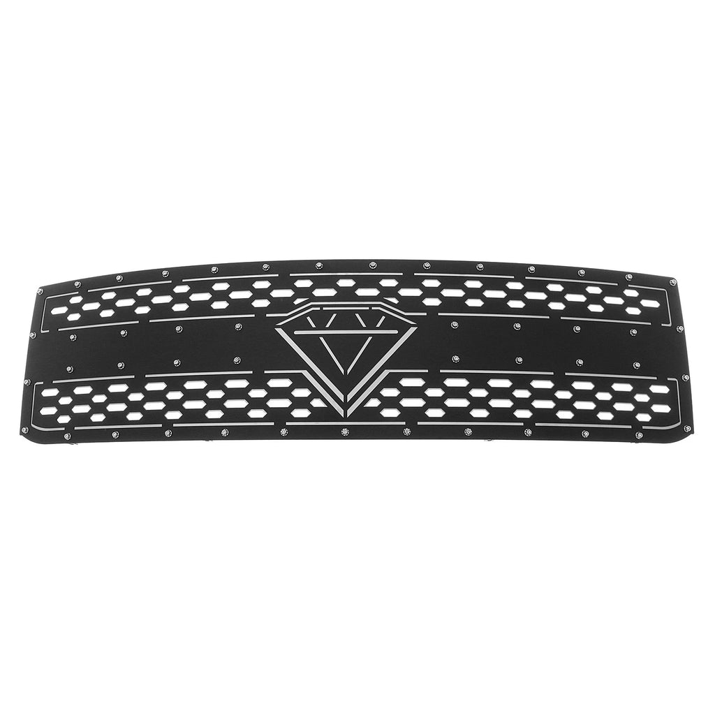 Main Upper Grille for Chevy Silverado 2500/3500 (2015-2019) Black Laser Cut