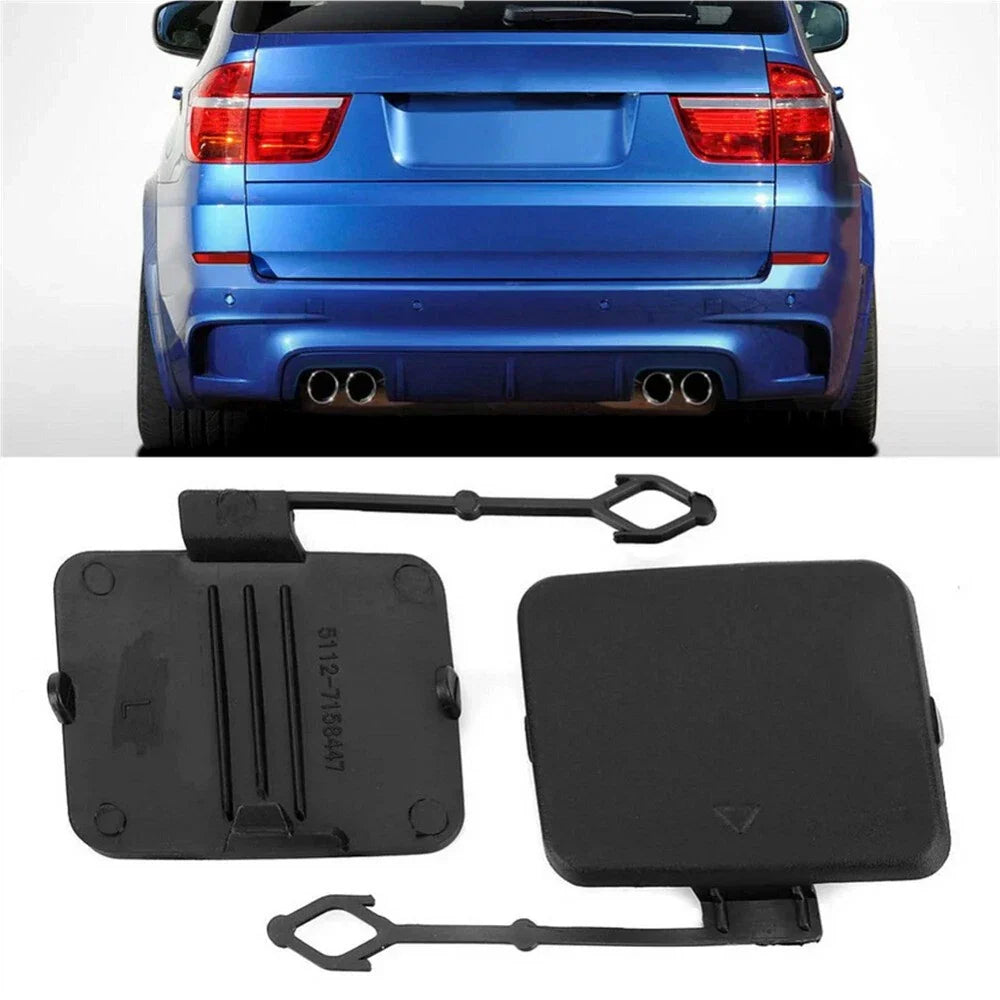 Rear Bumper Tow Eye Hook Covers for BMW X5 (2007-2013)  Left & Right