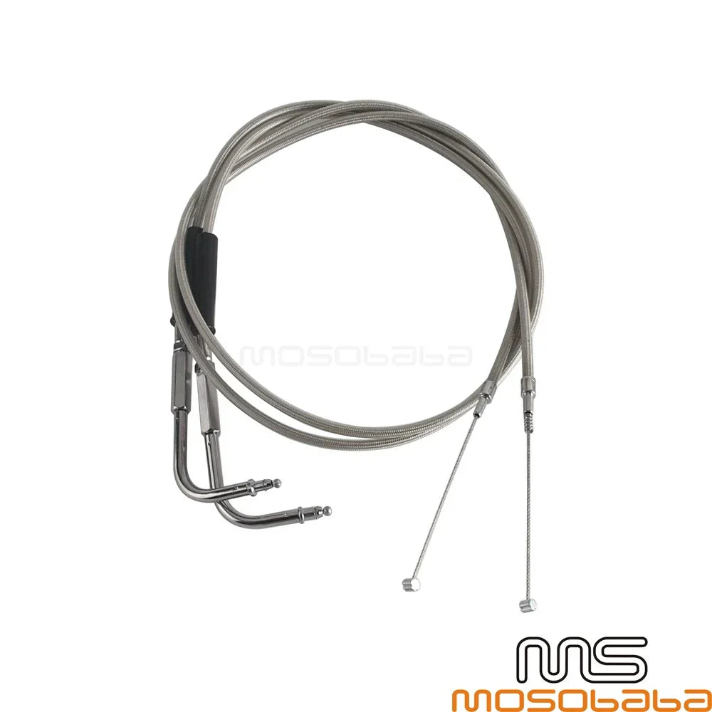 Stainless Throttle Cable Wires for Harley Sportster XL883 XL1200 (1996-2015)