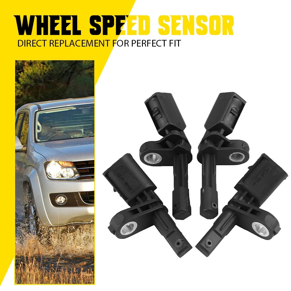 Set of 4 ABS Wheel Speed Sensors for Volkswagen Beetle Golf Jetta Passat
