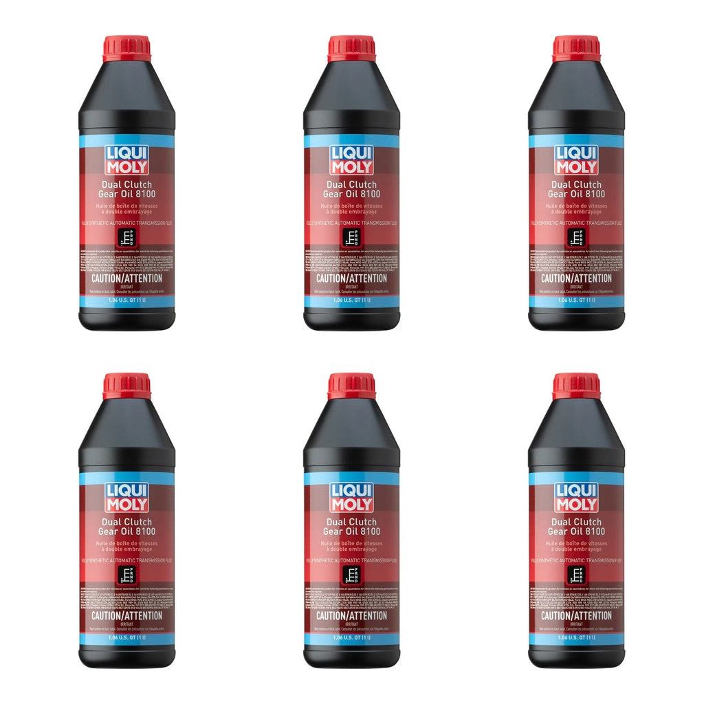 Set of 6 Liqui Moly 8100 Dual Clutch Automatic Transmission Fluid (1L each)