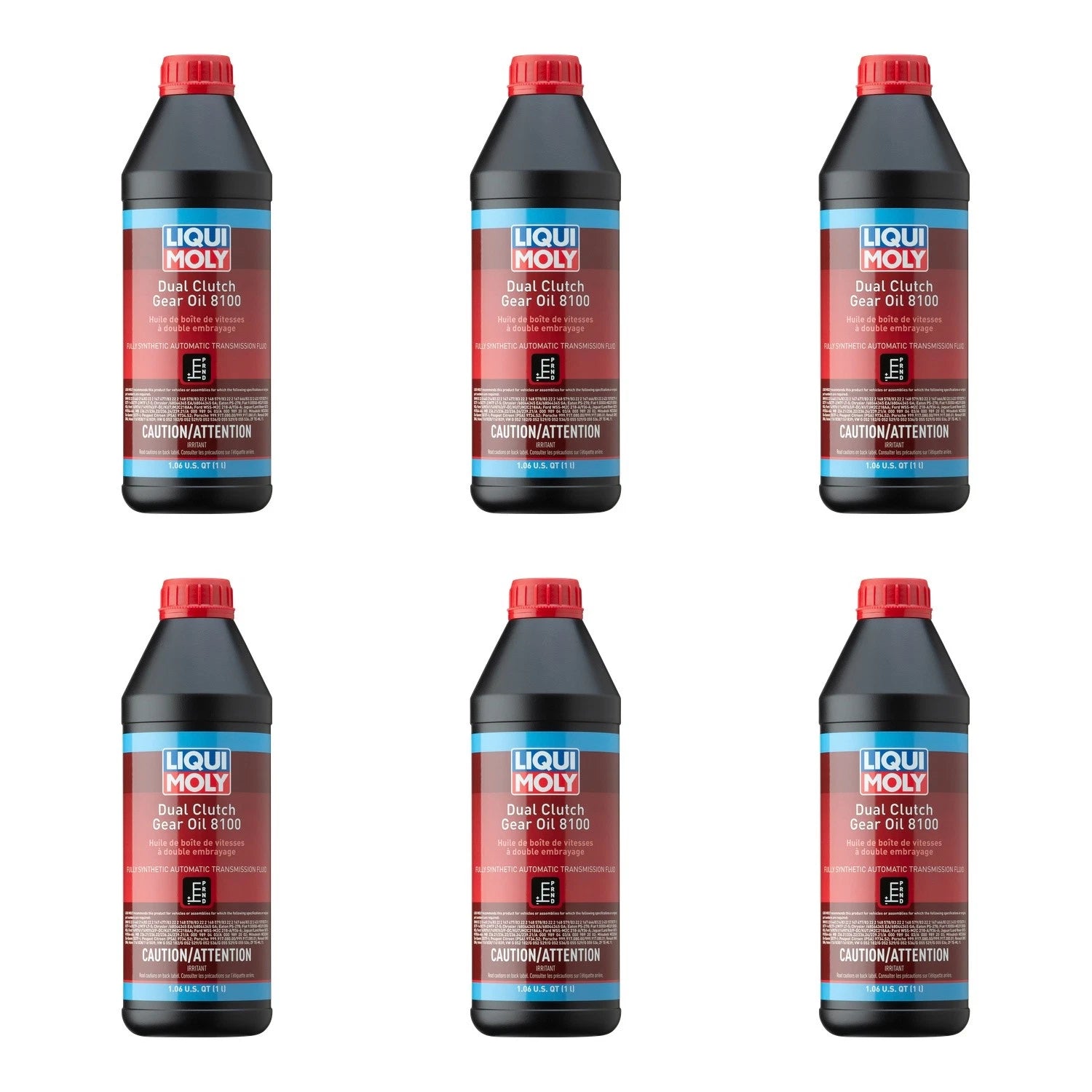 Set of 6 Liqui Moly 8100 Dual Clutch Automatic Transmission Fluid (1L each)