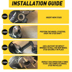 Wheel Stud Installer Tool for Tire Bolts (Fits Various Models)