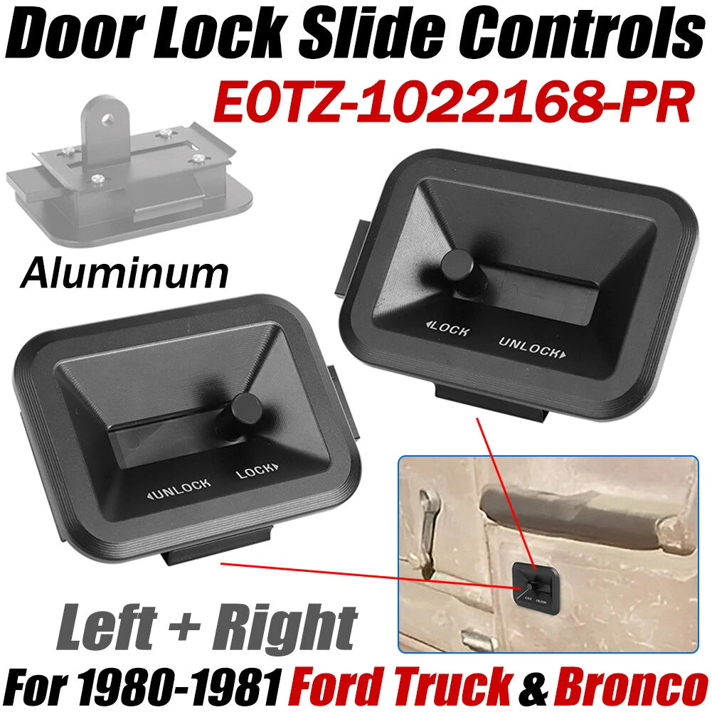 Door Lock Slide Controls for Ford Truck, Bronco (1980–1981) E0TZ-1022168-PR