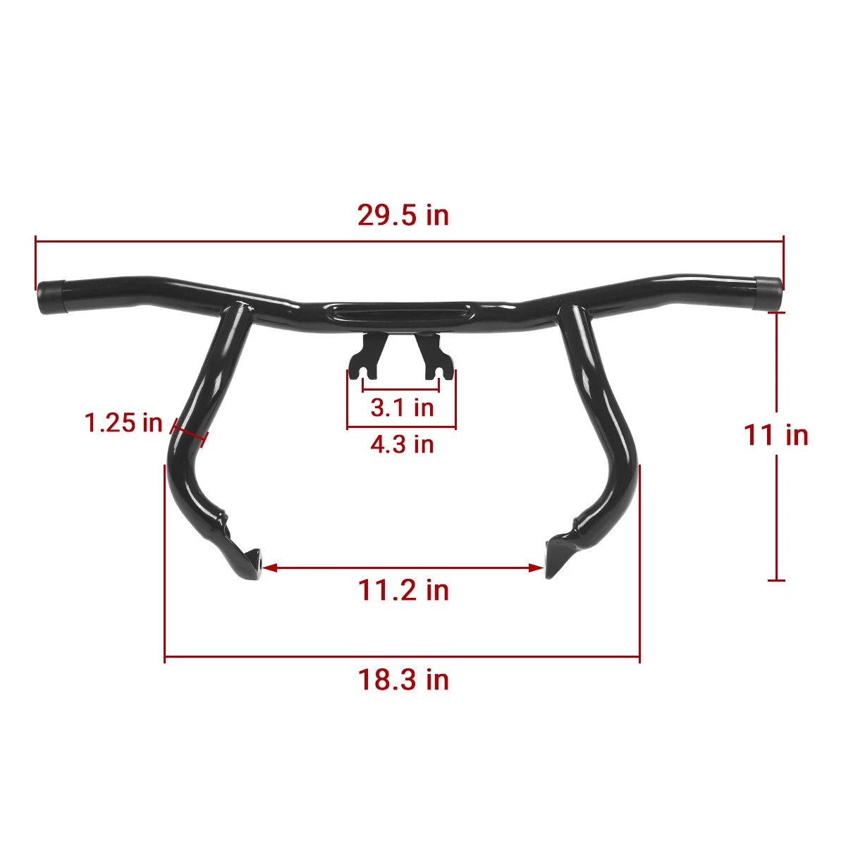 Front Engine Guard Highway Crash Bar for Harley Touring Road King (2014–2023)