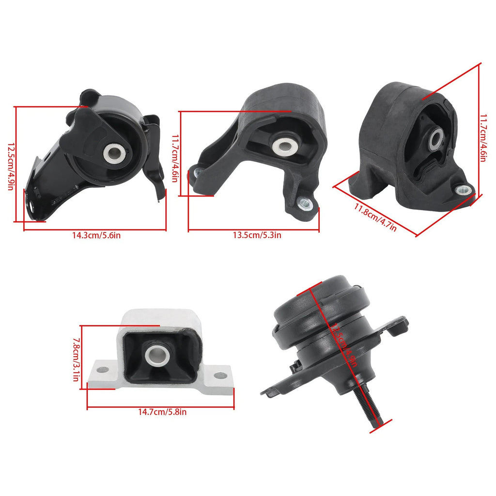 5PCS Engine Motor & Trans Mount Set for Honda Element 2.4L (2003–2006)