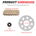 Sprocket Chain Set 14T/50T for Honda XR100R CRF100F (2004–2009) 428VM-X X-Ring