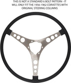 Steering Wheel Upgrade for 1956–1962 Chevy Corvette American Retro Black (15)