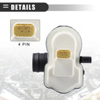 Fuel Vapor Leak Detection Pump for BMW Black White Plastic Metal