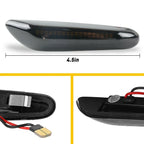 LED Smoked Turn Signal Side Marker Lights for BMW E90-E92 E81-E84 E82 E88 (2007–2013)