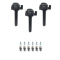 Set of 3 Ignition Coils & 6 Denso Iridium Spark Plugs for Toyota Avalon (1995–2000)