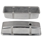 Tall Finned Valve Covers & 12" Oval Air Cleaner Kit for SBC Chevy (1958–1986)