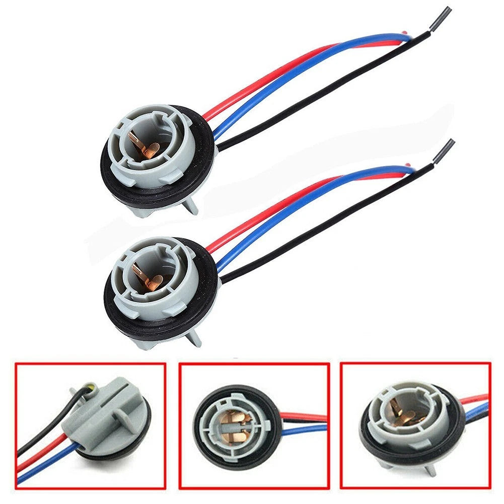 1157 LED Stop Brake Turn Light Bulb Socket Harness for