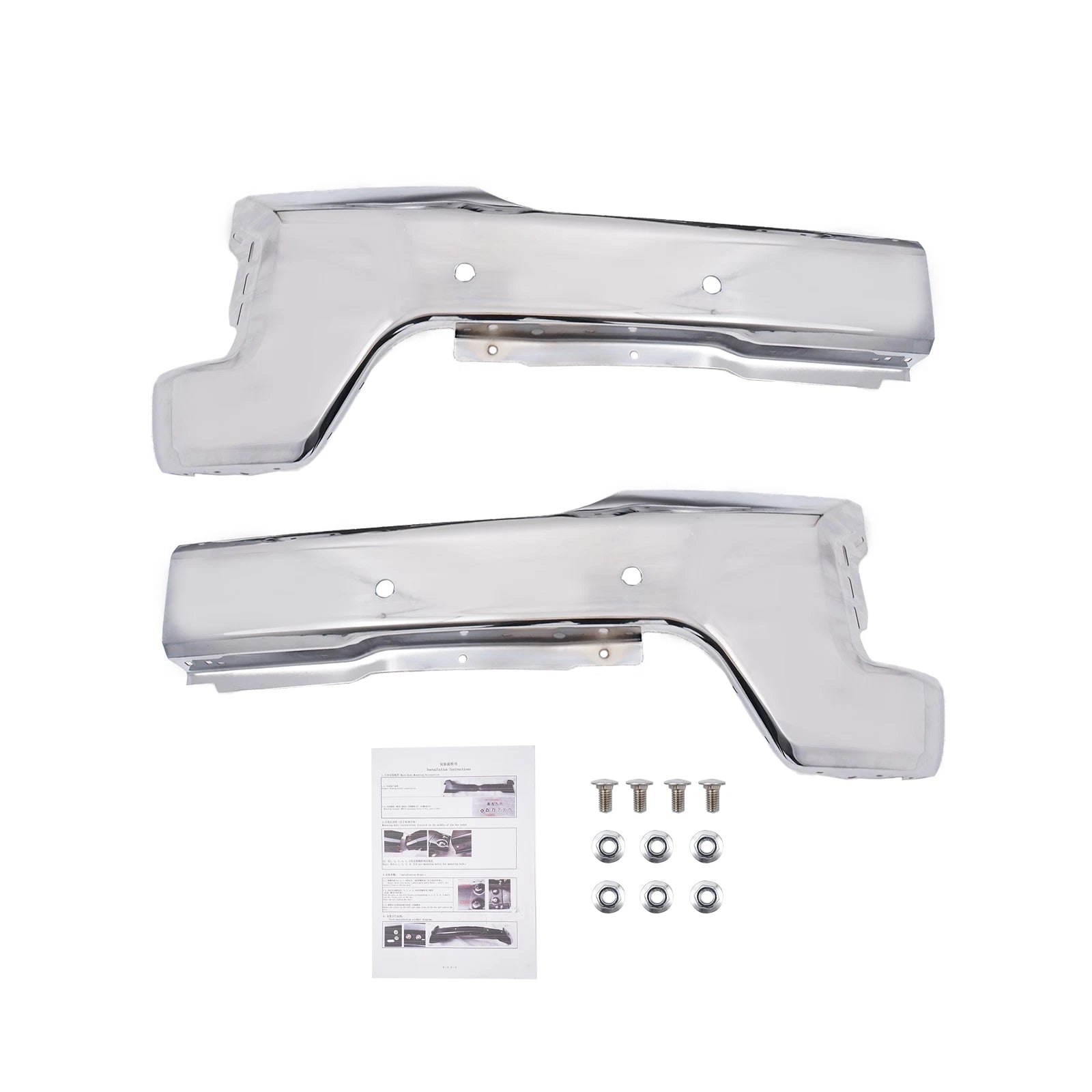 Chrome Steel Front Bumper for Chevy Silverado 1500 (2019–2022)