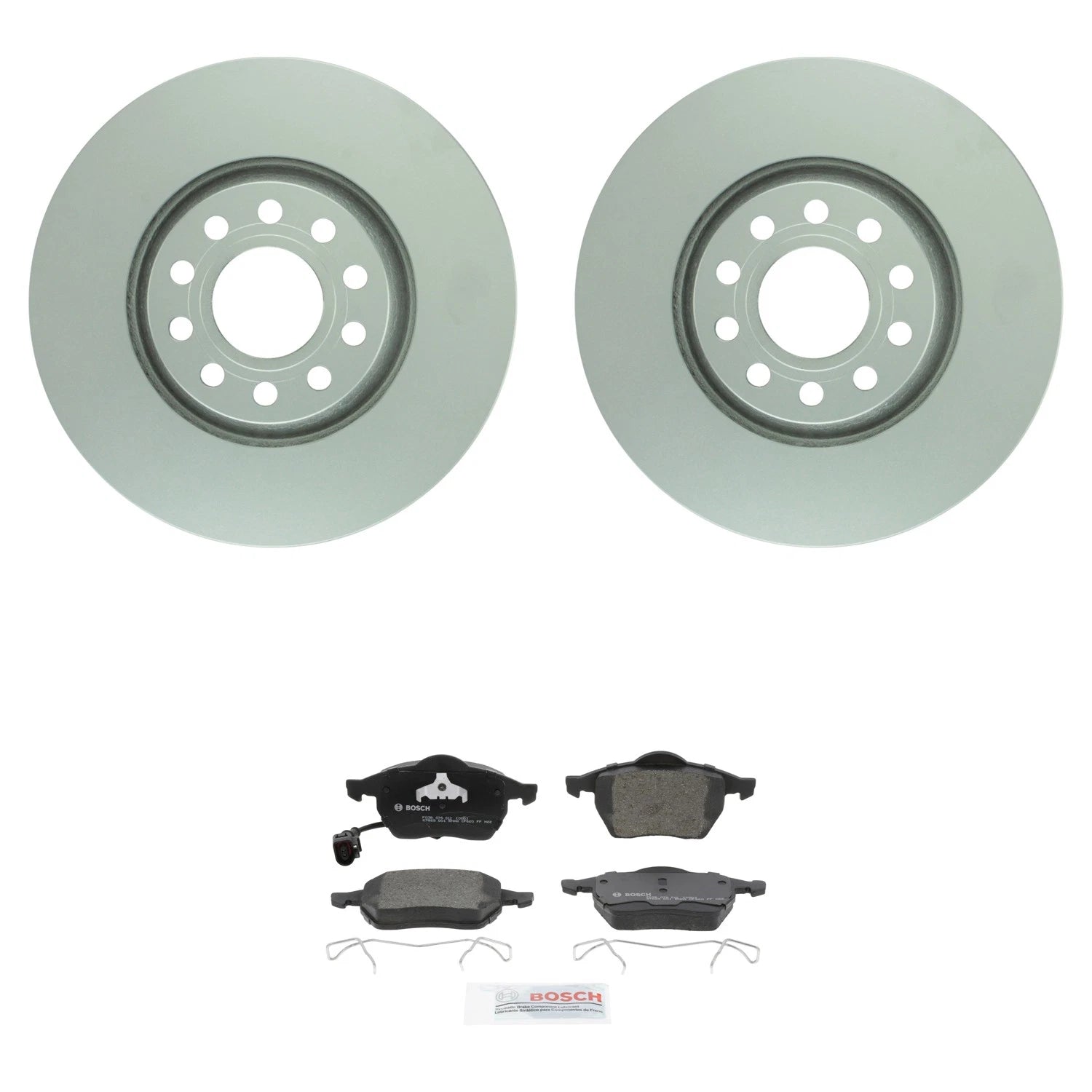 Bosch Front Quietcast Rotors & Ceramic Brake Pads for Audi A8 Quattro (1995–2003)