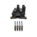 Set of 4 Denso Ignition Coils & Bosch Platinum Spark Plugs for Escape Focus (2000–2023)